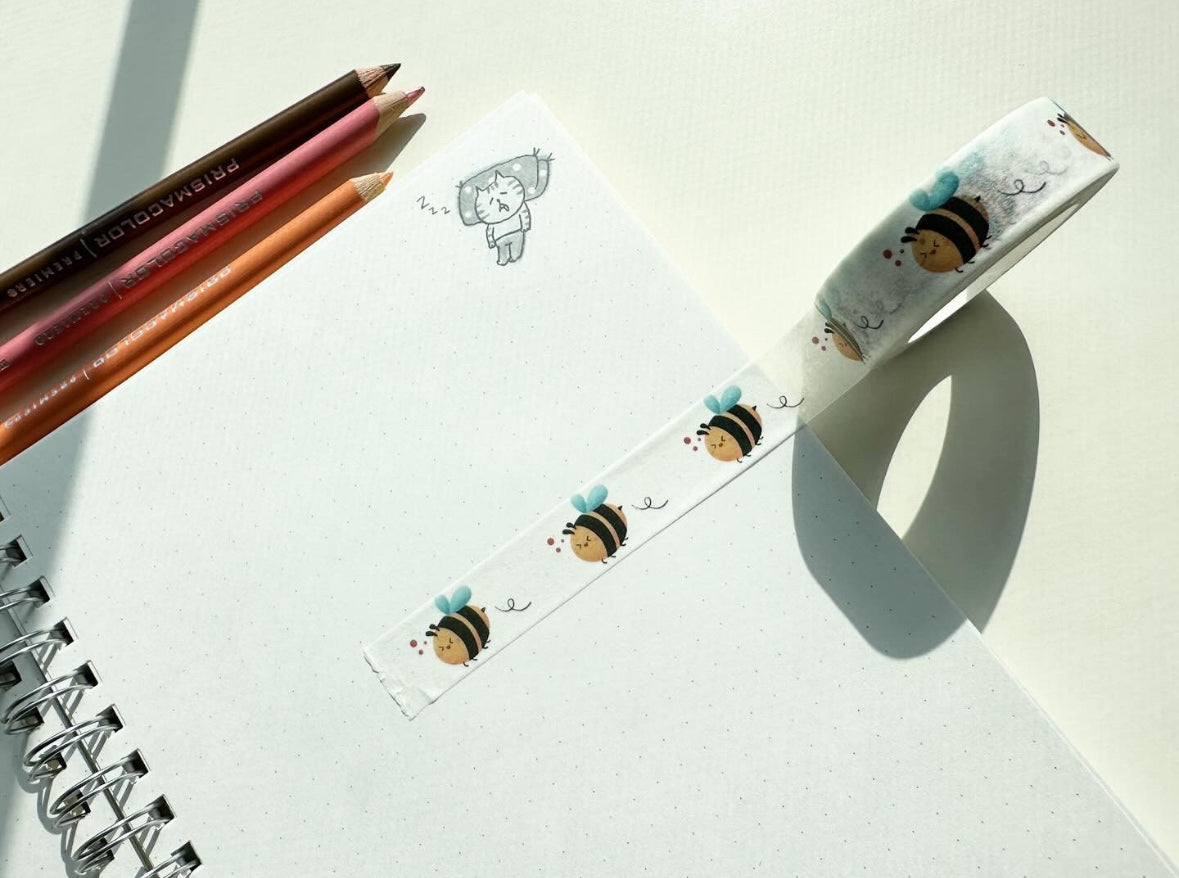 Happy Bumble Bee Washi Tape