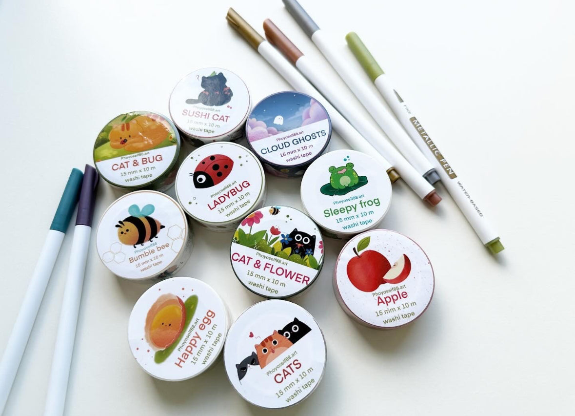 Happy Bumble Bee Washi Tape