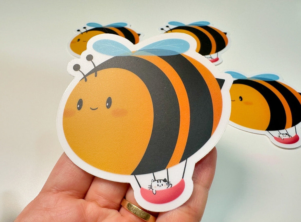 Bee-loon Clear Sticker