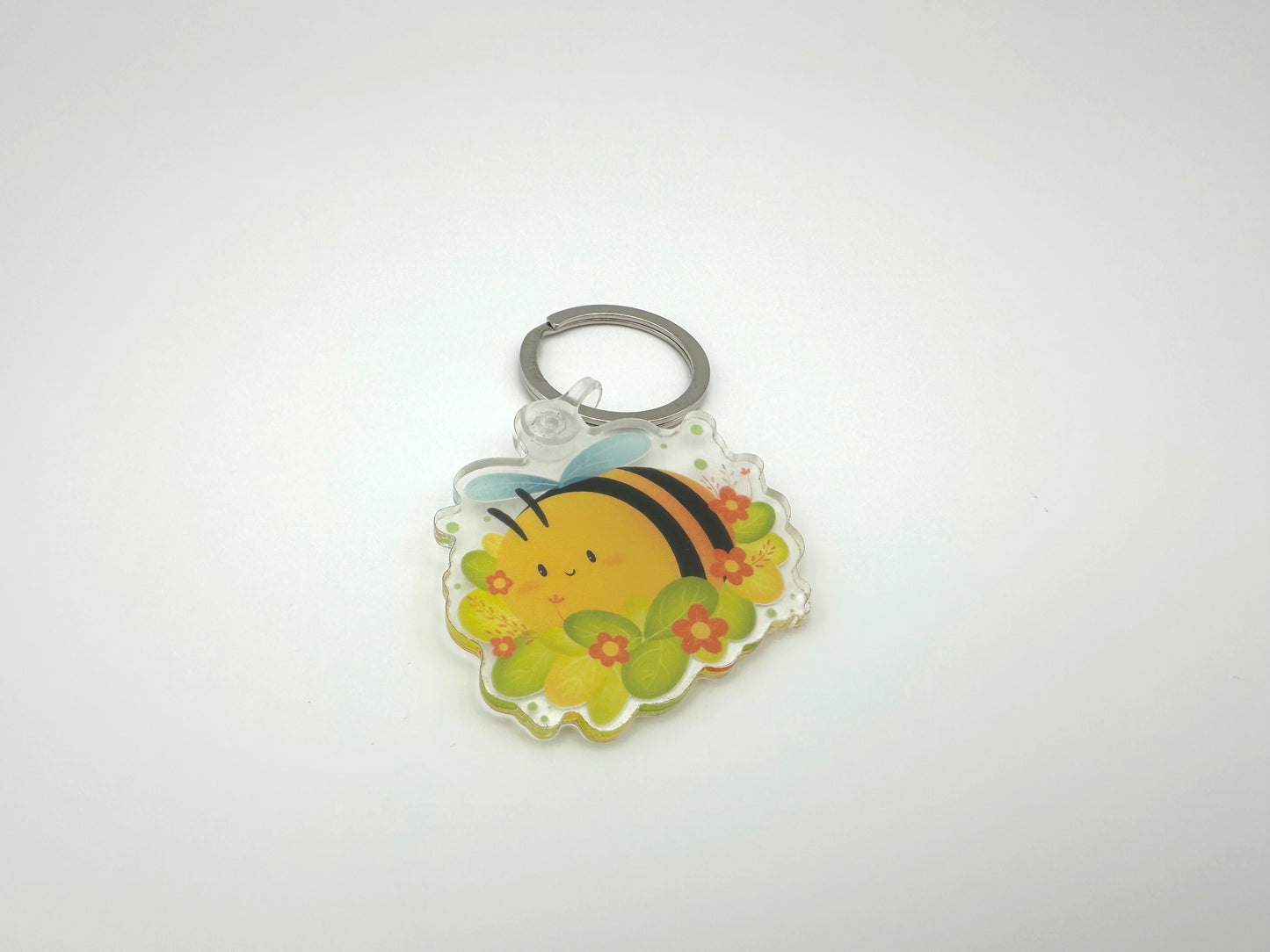 Bumble Bee Acrylic Keychain